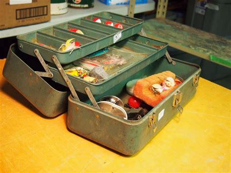 tackle box metal|metal tackle boxes for fishing.